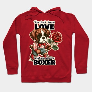 Boxer Valentine's day Hoodie